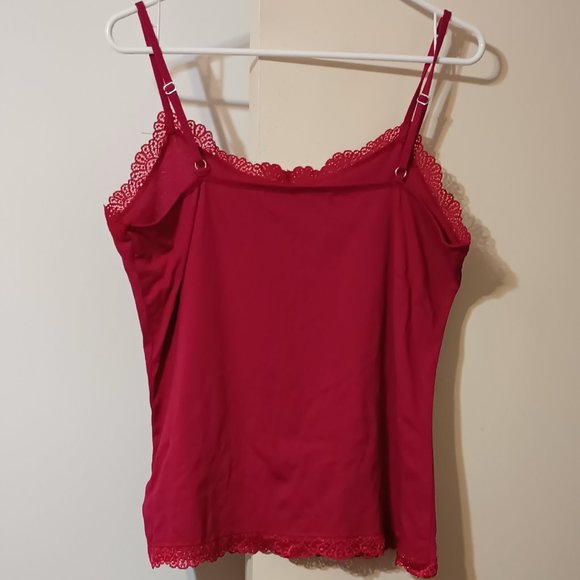 EUC ~ Adjustable Strap Camisole w/ Lace Accents (Size: Large) - Picture 2 of 5